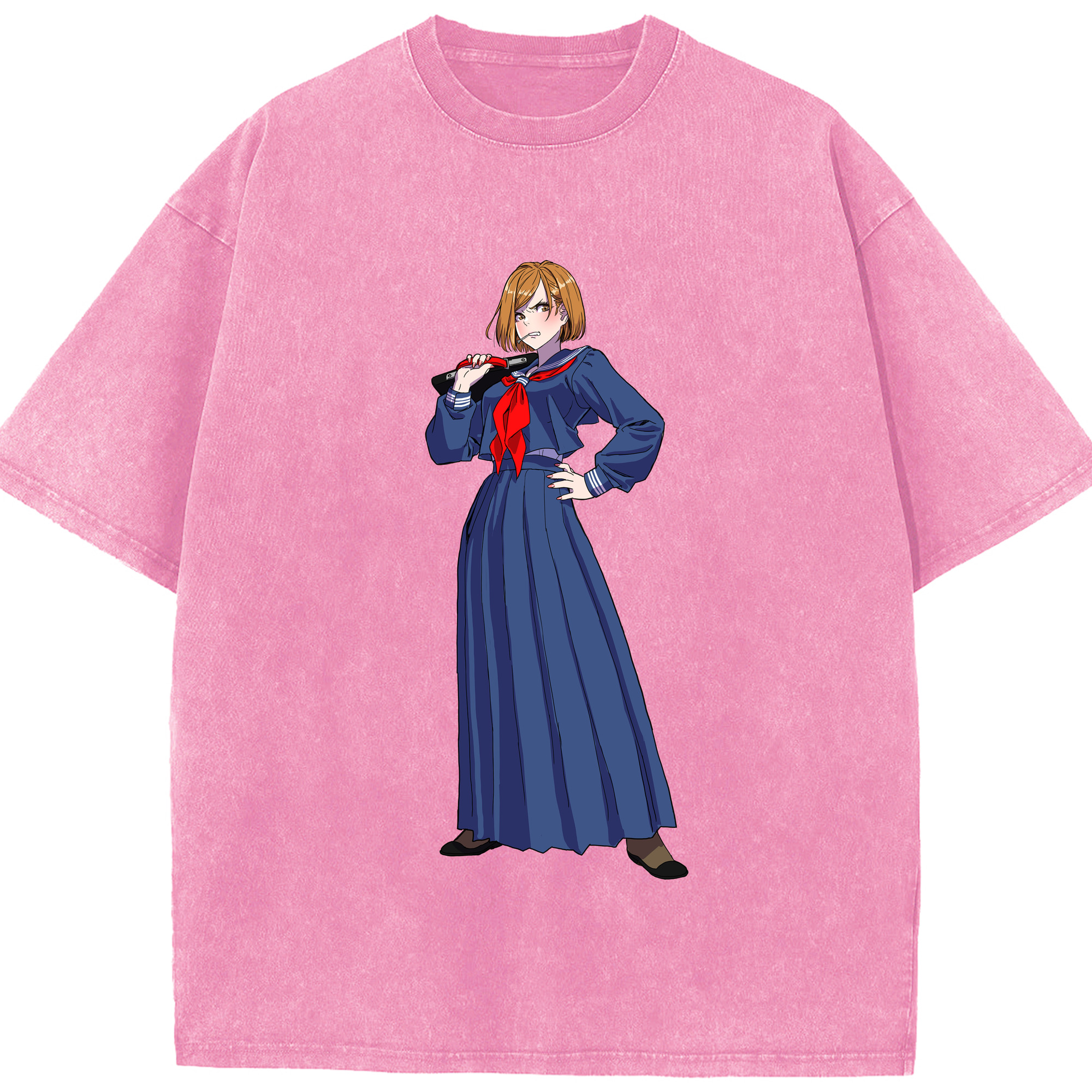 （画像用） 呪術廻戦 Jujutsu Kaisen 綿100% ヴィンテージ風 半袖Tシャツ（フロントプリント）